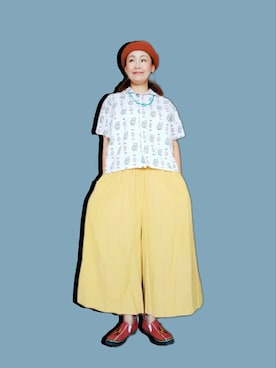 「チャイハネ（チャイハネ）のアイテム（スリッポン）」を使った、michiyogaさん（レディース・159cm）の秋コーディネート