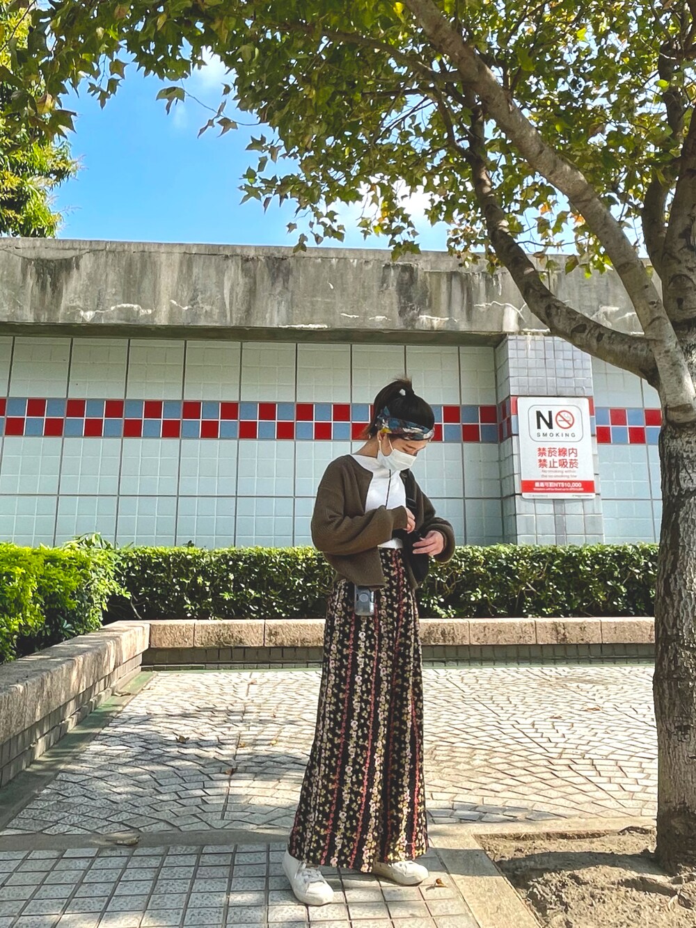 「無印良品のアイテム（シューズ、ホワイト系）」を使った、修！さん（レディース・153cm）の冬コーディネートの1枚目の写真