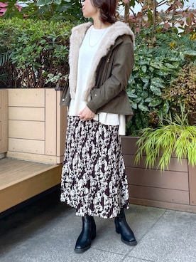 「prose verse（プロズヴェール）のアイテム（ジャケット/アウター）」を使った、MAIさん（レディース・170cm）の秋コーディネート