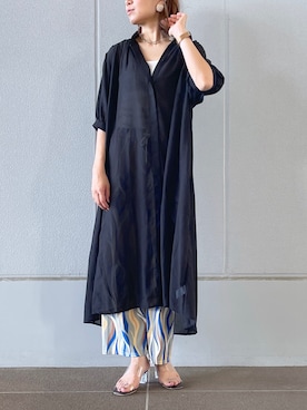 「prose verse（プロズヴェール）のアイテム（シャツワンピース）」を使った、MAIさん（レディース・170cm）の夏コーディネート
