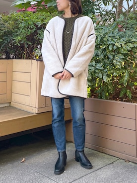 「prose verse（プロズヴェール）のアイテム（ジャケット/アウター）」を使った、MAIさん（レディース・170cm）の冬コーディネート