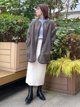 「prose verse（プロズヴェール）のアイテム（ジャケット/アウター）」を使った、MAIさん（レディース・170cm）の冬コーディネート