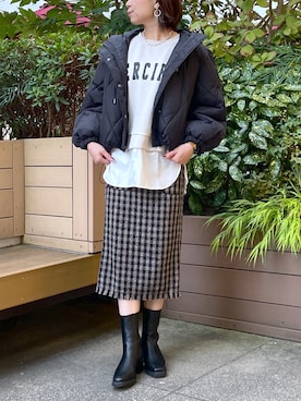 「prose verse（プロズヴェール）のアイテム（ジャケット/アウター）」を使った、MAIさん（レディース・170cm）の秋コーディネート