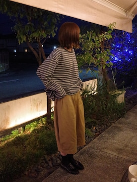 「ONE（ワン）のアイテム」を使った、ひかたんさん（レディース・158cm）の春コーディネート