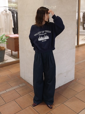 「ONE（ワン）のアイテム」を使った、ひかたんさん（レディース・158cm）の冬コーディネート