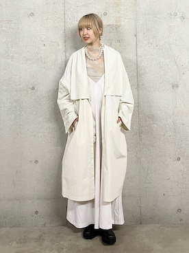 「消えそうな色コーデ」｜「アイテム（ワンピース/ドレス）」を使った、ひかたんさん（レディース・158cm）の冬コーディネート