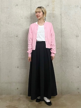 「いまどきジャケット写真」｜「アイテム（バレエシューズ）」を使った、ひかたんさん（レディース・158cm）の春コーディネート