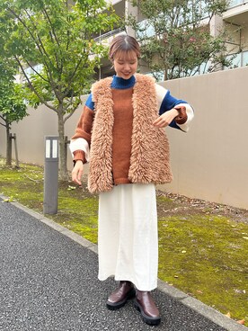 「Coming soon…」｜「アイテム（その他アウター）」を使った、ひかたんさん（レディース・158cm）の秋コーディネート