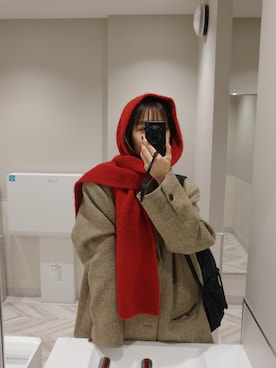 「アイテム（マフラー）」を使った、ひかたんさん（レディース・158cm）の秋コーディネート