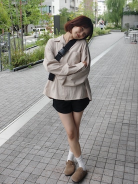 「BIRKENSTOCK(ビルケンシュトック)のアイテム」を使った、ひかたんさん(レディース・158cm)の秋コーディネート