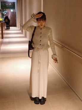 「CLANE（クラネ）のアイテム」を使った、ひかたんさん（レディース・158cm）の冬コーディネート