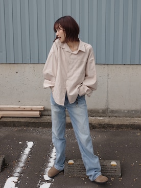 「ONE（ワン）のアイテム（トップス）」を使った、ひかたんさん（レディース・158cm）の秋コーディネート
