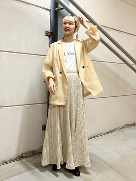 「SENSE OF PLACE by URBAN RESEARCH（センスオブプレイスバイアーバンリサーチ）のアイテム（その他アウター）」を使った、ひかたんさん（レディース・158cm）の春コーディネート