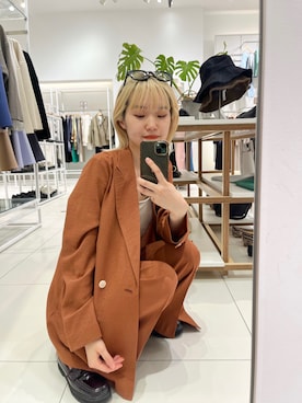 「SENSE OF PLACE by URBAN RESEARCH（センスオブプレイスバイアーバンリサーチ）のアイテム（その他アウター）」を使った、ひかたんさん（レディース・158cm）の春コーディネート