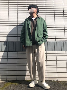 「オリーブ」｜「アイテム（その他）」を使った、らっしー［相互フォロー］さん（メンズ・169cm）の冬コーディネート