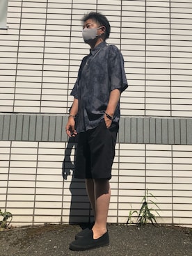 「アイテム（スリッポン）」を使った、らっしー［相互フォロー］さん（メンズ・169cm）の夏コーディネート