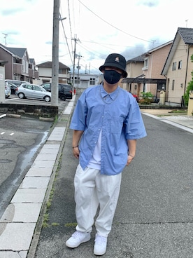 「Right-on（ライトオン）のアイテム（帽子）」を使った、ohmygod1998さん（メンズ・180cm）の夏コーディネート