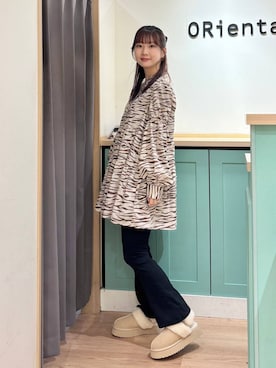 「アイテム（スリッポン）」を使った、Tanakaさん（レディース・156cm）の秋コーディネート