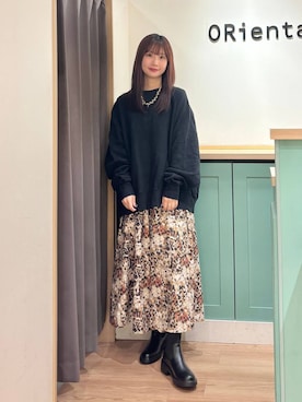 「厚底」｜Tanakaさん（レディース・156cm）の秋コーディネート