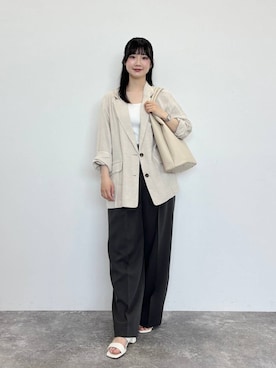 「31 Sons de mode（トランテアン　ソン　ドゥ　モード）のアイテム」を使った、Tanakaさん（レディース・156cm）の夏コーディネート