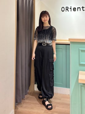 「スポサン」｜Tanakaさん（レディース・156cm）の夏コーディネート