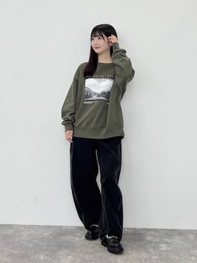 「ORiental TRaffic（オリエンタルトラフィック）のアイテム（ローファー）」を使った、Tanakaさん（レディース・156cm）の秋コーディネート