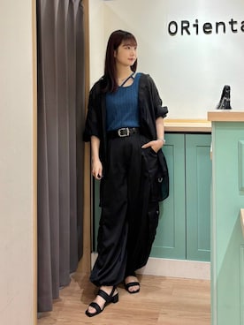 「WA ORiental TRaffic（ダブルエーオリエンタルトラフィック）のアイテム」を使った、Tanakaさん（レディース・156cm）の夏コーディネート