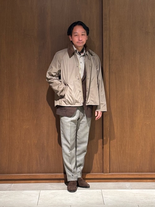 別注】Barbour / TRANSPORT ポリエステル メモリーツイル ジャケット 別注】Barbour / TRANSPORT ポリエステル メモリーツイル ジャケット