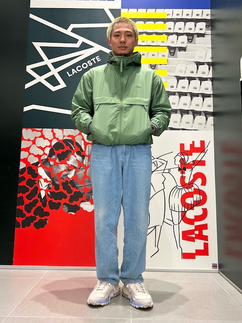 LACOSTE（ラコステ） ナイロンジャケット 軽量 撥水 ワッシャー加工