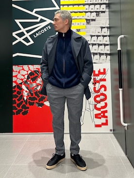 「アイテム（ピーコート）」を使った、Higuchi...waniさん（メンズ・169cm）の冬コーディネート