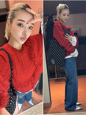 「アイテム（ポロシャツ）」を使った、Marikaさん（レディース・153cm・30代）の秋コーディネート