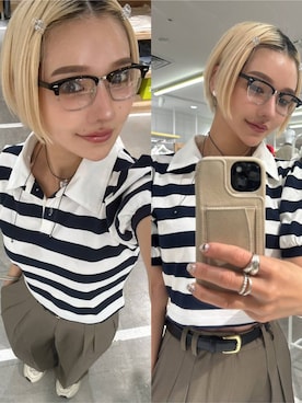 「FOREVER 21（フォーエバー トゥエンティーワン）のアイテム」を使った、Marikaさん（レディース・153cm）の夏コーディネート