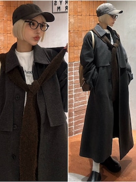 「アイテム（帽子）」を使った、Marikaさん（レディース・153cm・30代）の秋コーディネート