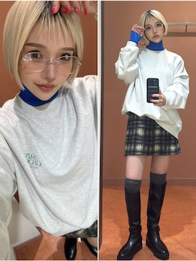 「体型カバー」｜Marikaさん（レディース・153cm）の冬コーディネート