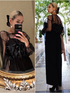 「LOWRYS FARM（ローリーズファーム）のアイテム（ワンピース）」を使った、Marikaさん（レディース・153cm）の秋コーディネート