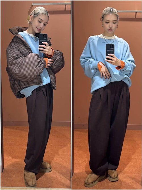 セール】チェックモンスターショートコート 598063（ブルゾン