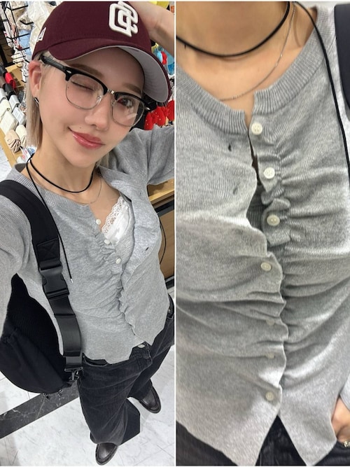 ワイドストレートデニムパンツ　607883