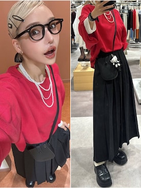 「アイテム（スウェット）」を使った、Marikaさん（レディース・153cm・30代）の秋コーディネート