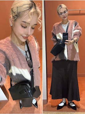 「アイテム（カーディガン/ボレロ）」を使った、Marikaさん（レディース・153cm・30代）の秋コーディネート