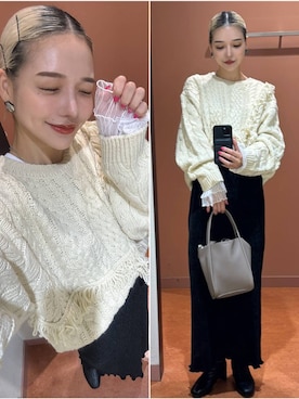 「アイテム（ポロシャツ）」を使った、Marikaさん（レディース・153cm）の秋コーディネート