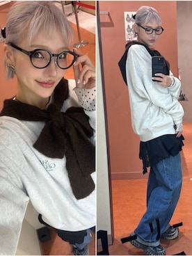 「アイテム（スカート）」を使った、Marikaさん（レディース・153cm・30代）の冬コーディネート