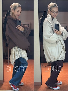 「アイテム（その他アウター）」を使った、Marikaさん（レディース・153cm・30代）の秋コーディネート