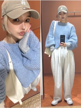 「アイテム（Tシャツ/カットソー）」を使った、Marikaさん（レディース・153cm・30代）の秋コーディネート