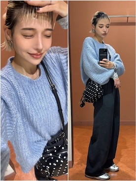 「アイテム（スラックス）」を使った、Marikaさん（レディース・153cm・30代）の冬コーディネート