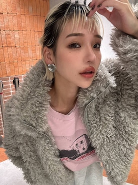 「アイテム（スウェットパンツ）」を使った、Marikaさん（レディース・153cm・30代）の冬コーディネート