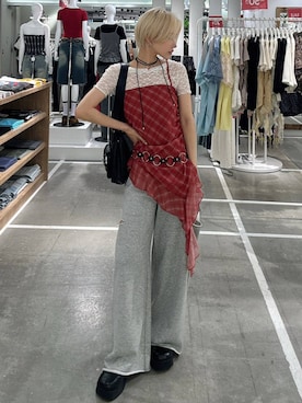 「アイテム（スリッポン）」を使った、Marikaさん（レディース・153cm）の夏コーディネート