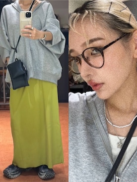 「アイテム（スカート）」を使った、Marikaさん（レディース・153cm・30代）の秋コーディネート