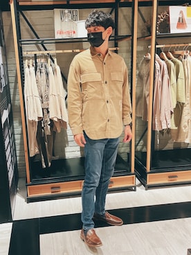 「IZZUE（イズゥー）のアイテム」を使った、jx7022003さん（メンズ・178cm）の春コーディネート