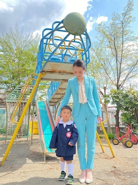 「スーツコーデ」｜lisa39さん（レディース・164cm）の冬コーディネート