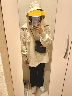 「Kastane」｜「アイテム（帽子）」を使った、りょっぴさん（レディース・158cm）の春コーディネート